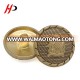 Fashion design 20mm round shape rose matte gold plated on metal shank hand sewing button for coat